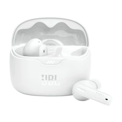 Imagen de Auriculares True Wireless JBL Tune Beam, 48h Autonomía, Graves puros, Cancelación ruido, Blanco