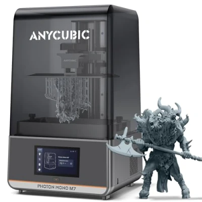 Imagen de ANYCUBIC Photon mono M7 Impresora 3D Resina, 150mm/h Velocidad de Impresión, Resina Pantalla HD 14K 10,1&quot; con Sistema Impresión Inteligente, Tamaño 223*126*230mm