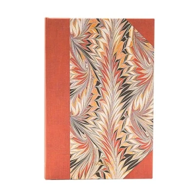 Imagen de Rubedo (Cockerell Marbled Paper) Mini 12 month Verso Hardback Dayplanner 2025 (Elastic Band Closure)