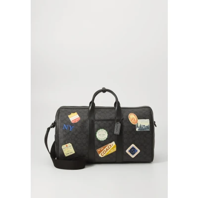 Imagen de Coach Gotham Duffle 45 IN Signature WITH Patches Bolsa de deporte, Hombre, Talla: One Size, Charcoal multi