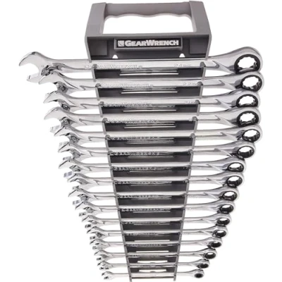 Imagen de GearWrench 85099 Llave de 72 Dientes 12 pt. Juego Llaves Combinadas Trinquete XL, 16 Piezas
