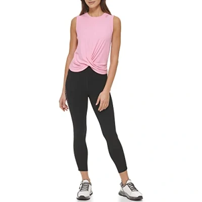 Imagen de DKNY Camiseta de Tirantes con Cuello Redondo en la Parte Delantera, Chicle, S para Mujer