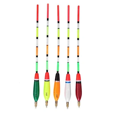 Imagen de Keenso Kit de Flotadores Pesca, 5 Piezas Bobber Pesca Madera (4+2g)
