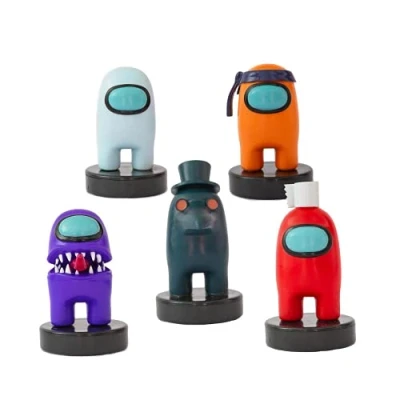 Imagen de Bizak Among Us Figura con Sello Pack de 5 Blister (64115041)