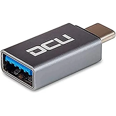 Imagen de Adaptador Otg Dcu Gris Aluminio Conexión Usb 3.0 A Tipo C 3.1