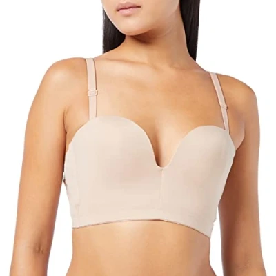Imagen de Wonderbra Ultimate Backless Sujetador sin Espalda, Opaco, Beige, 100C para Mujer