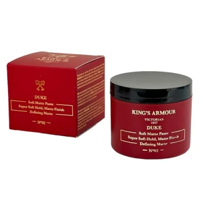 Imagen de King&#039;s Armour Duke Soft Matte Paste Super Hold, acabado mate, 110 ml