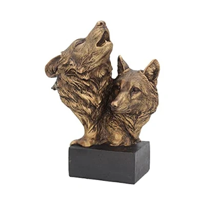 Imagen de Nemesis Now Canción del Lobo Salvaje Busto 23cm Bronce, Resina