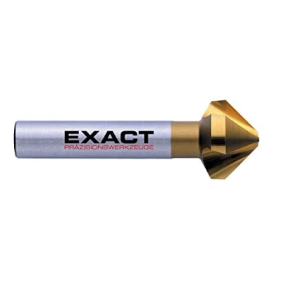 Imagen de Exact 05555 Avellanador cónico, diámetro de 12,4 mm, 90, HSS, revestimiento TiN, DIN 335C