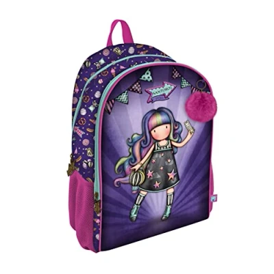 Imagen de Santoro Mochila 2 Cremalleras Gorjuss Fairground Up and Away 31,5X40X22,5Cm, Multicolor (1109GJ08)