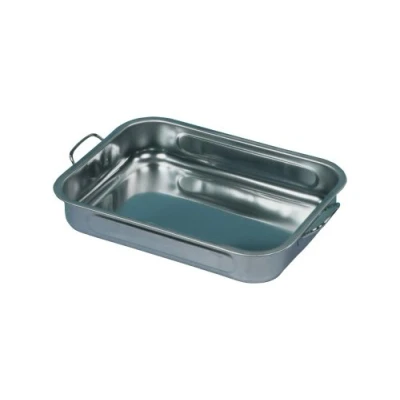 Imagen de Karl Krüger 15025 Fuente rectangular de acero inoxidable, Plateado, 25 x 18 6 cm