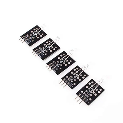 Imagen de ANGEEK 5 unidades KY 005 3 pines IR transmisor de emisión infrarrojos módulo para Arduino