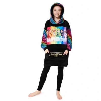 Imagen de RAINBOW HIGH Batamanta con Capucha Niñas Talla Única Sudadera Gran Tamaño Regalos para Navidad
