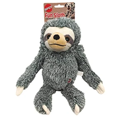 Imagen de Spot Fun Sloth Plush Dog Toy Assorted Colors 13&quot;