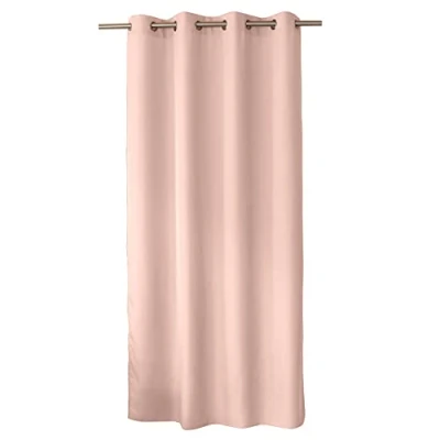 Imagen de ED ENJOY HOME Cortina Decorativa con Ojales Plateados, 140 x 240 cm, Rosa Vieja, 100% poliéster, satén, colección básica