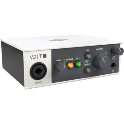Imagen de Universal audio Volt 1 Interfaz de USB para grabación, podcasting y streaming con el software esencial
