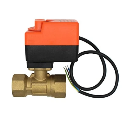 Imagen de motorizada o Manual Válvula 2 vias 220V valvula esfera bola electrico DN20 DN25 DN32 DN40 DN50