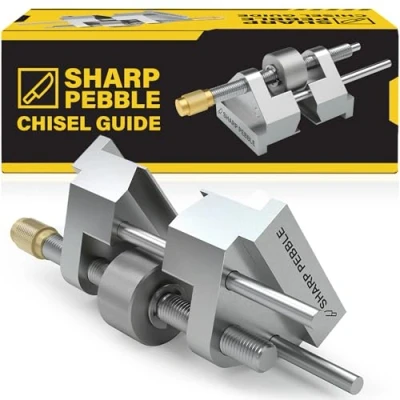 Imagen de Sharp Pebble Guía de afilado: plantilla afilado cinceles para y aviones, se adapta a 1/8 1 7/8 pulgadas, cuchillas cepilladoras 3/8 pulgadas 3