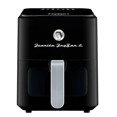 Imagen de Juanita Fryzen 2 Freidora Aire 1500W, Air Fryer 5 Litros Con Panel Táctil, 12 Programas, Ventana Frontal de Cristal Extraíble
