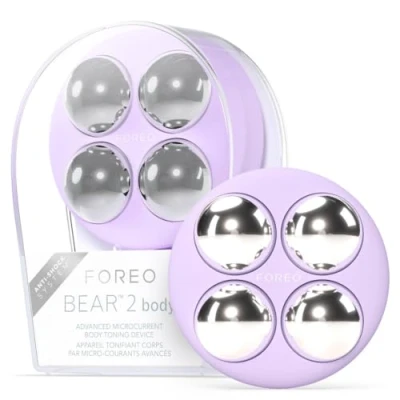Imagen de FOREO BEAR 2 body, Tonificador corporal con Advanced Microcurrent, Masajeador celulitis y drenaje linfático, Reafirma define, Anticelulítico, Lavender
