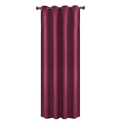 Imagen de WOLTU Cortinas Opacas Terciopelo Aislantes 1 Pieza 140 x 270 cm Cortina Moderna Térmica con 8 Ojales para Salon Habitacion Dormitorio Burdeos VH6068bd