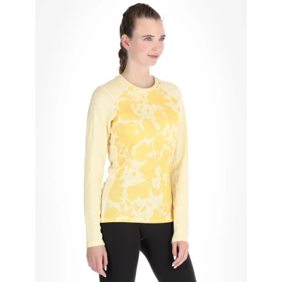 Imagen de Helly Hansen W Lifa Merino Midweight Graphics Crew Mujeres Camisa Termoactiva (Talla: XL/42, Amarillo)