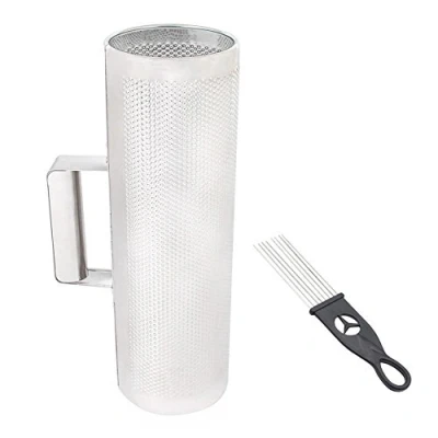 Imagen de Guiro Instrumento Musical de Percusión Metal Acero Inoxidable Durable Herramienta Entrenamiento con Raspador