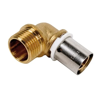 Imagen de Dipra 735144 Empalme para codo, macho M15/21, diámetro 16 mm, dorado