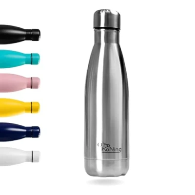 Imagen de Botella de Agua Acero Inoxidable 500ml Otto Koning Térmica con Doble Aislamiento al vacío para 12 Horas Bebida Caliente y 24 Fría. Termo a Prueba Fugas Libre BPA