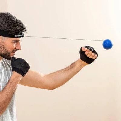 Imagen de InnovaGoods® Set de Pelotas Entrenamiento y Reflejos Balxing, Mejora la coordinación Agilidad, diseño Compacto Ligero, Ideal para el Deporte