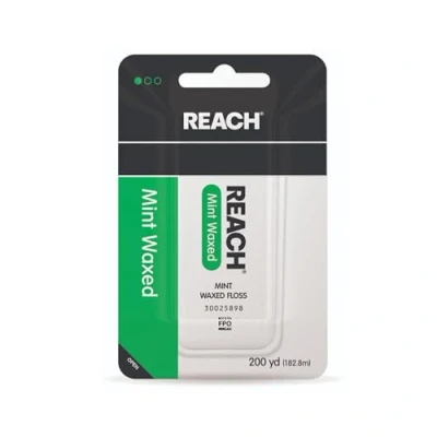 Imagen de Reach Dental Floss, Waxed, Mint, 200 Yard (Pack Of 6) by Johnson &amp;