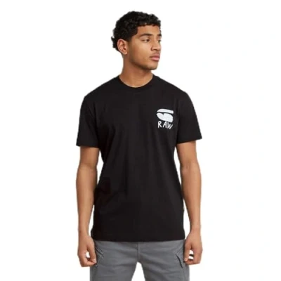 Imagen de G STAR Burger Back Print R T Camiseta, Negro Dk Black D25700 336 6484, XS Hombres