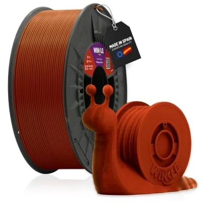 Imagen de WINKLE Filamento PLA HD Marrón Caoba Impresora 3D 1,75mm 1kg Compatible con Todas las Impresoras Precisión Dimensional Bobina