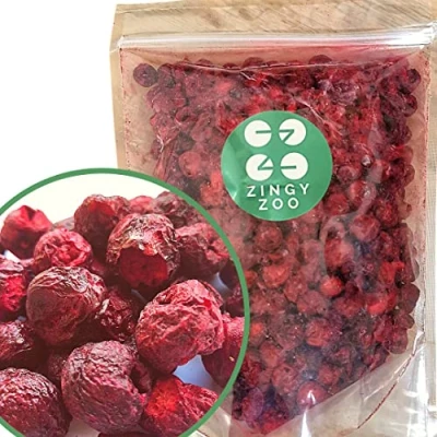 Imagen de Cerezas Deshidratadas XL 300g Guindas Fruta Deshidratada Sin Azucar Liofilizada Frescas Freeze Dried Fruit Fresca Comida en Verdura Liofilizado