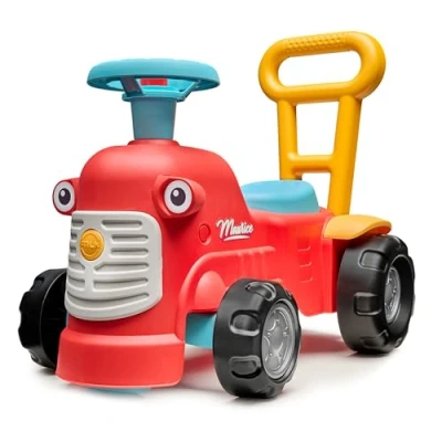 Imagen de FALK Portador Tractor Maurice Rojo con Barra ergonómica de Ayuda a Caminar 12 Meses 90% plástico Reciclado Fabricado en Francia 900