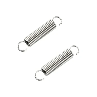 Imagen de QWORK 2 Piezas Extensión Resorte, longitud libre de 50 mm, Muelles Acero Inoxidable, 304 Diámetro del Cable 1.2 OD 10 mm