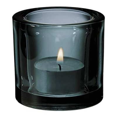 Imagen de Iittala Tea Light Holder Kivi Grey 60 mm