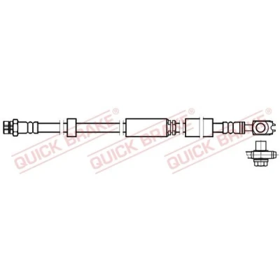 Imagen de QUICK BRAKE 58.892X Latiguillos de Freno 512 M10x1 SEAT: Mii