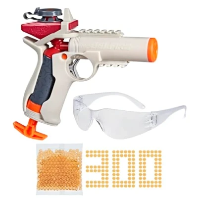 Imagen de Nerf Pro Gelfire Ignitor Blaster Lanzador de Agua Alto Rendimiento con 300 Rondas hidratadas y Gafas Protectoras Capacidad 60 Juguete al Aire Libre para niños más 14 años,