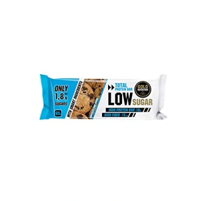 Imagen de Goldnutrition Total Protein Bar Low Sugar 60g, Chocolate con Galleta, Paquete de 10 x 60g