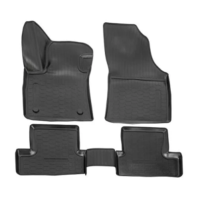 Imagen de Norm Liners Alfombrillas de Goma 3D para Coche, compatibles con Megane 4, a Partir 2016, Borde 4 cm, Todas Las Condiciones climáticas, Piezas