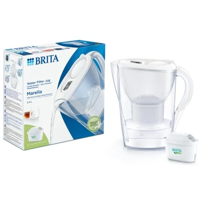 Imagen de Brita 1051118 jarra con filtro de agua marella tischwasserkaraffe, maxtra+, weiss