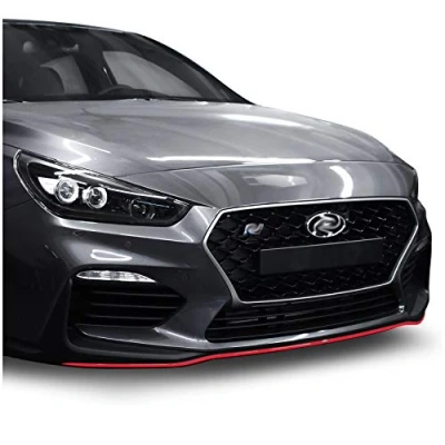 Imagen de Designline Lámina Decorativa para la Parte Frontal del vehículo Alerón Delantero autoadhesiva Accesorio el Coche D017