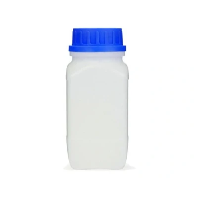 Imagen de Botella de cuello ancho con tapón rosca, para productos químicos, laboratorio, transparente, 500 ml