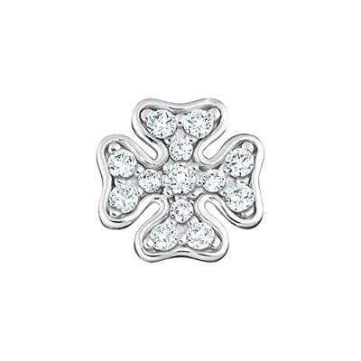 Imagen de THOMAS SABO Pendientes Individuales con Forma de Trébol y Hoja Plata Ley 925 H2215 051 14, Plateado