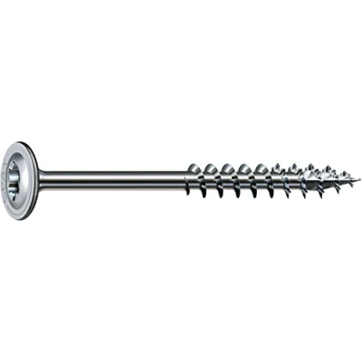 Imagen de Spax Tornillo de construcción, 10,0 x 140 mm, 50 unidades, T Star Plus, plato, cabeza rosca parcial, 4 Cut, WIROX a3j, 251011001405