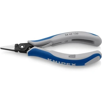 Imagen de Knipex Alicate de precisión montaje para electrónica bruñido, con fundas multicomponentes 130 mm 34 42