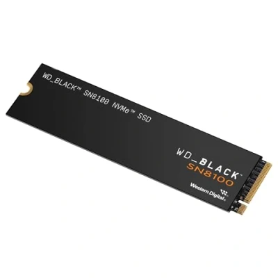 Imagen de WD_Black SN8100 4 TB PCIe 5.0x4 NVMe M.2 SSD, velocidades de Lectura secuencial hasta 14 900 MB/s, Escritura 000 TLC 3D CBA NAND