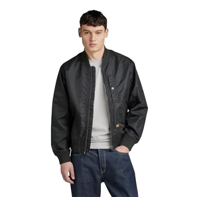 Imagen de G STAR RAW Deck Bomber Jacket Chaquetas, Negro (dk Black D24754 C143 6484), S para Hombre
