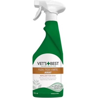 Imagen de Vet&#039;s Best Flea &amp; Tick Repellent Spray, 500 ml (Paquete de 1),